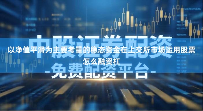 以净值平滑为主要考量的稳态资金在上交所市场运用股票怎么融资杠