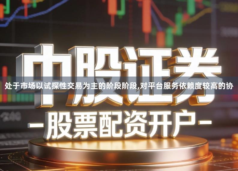 处于市场以试探性交易为主的阶段阶段,对平台服务依赖度较高的协